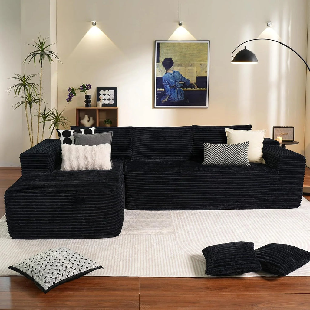 Ovios 104 Cloud Section Sofa L-shaped lounge chair, modern modular sofa