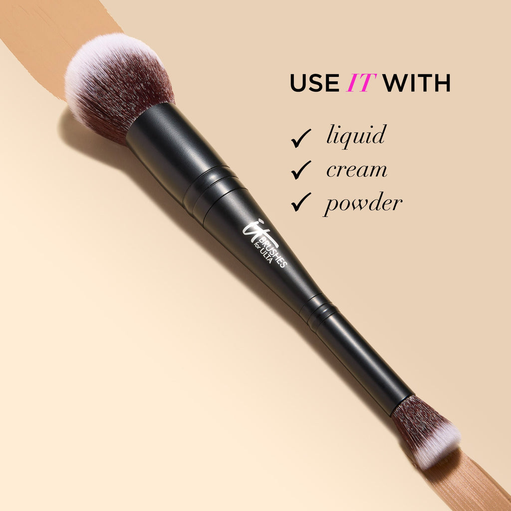 IT Brushes Airbrush Dual-Ended Flawless Complexion Concealer & Foundation Brush #132