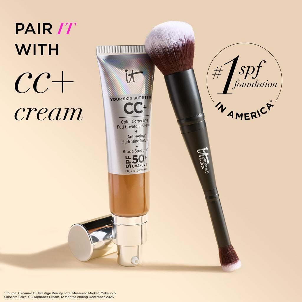 IT Brushes Airbrush Dual-Ended Flawless Complexion Concealer & Foundation Brush #132