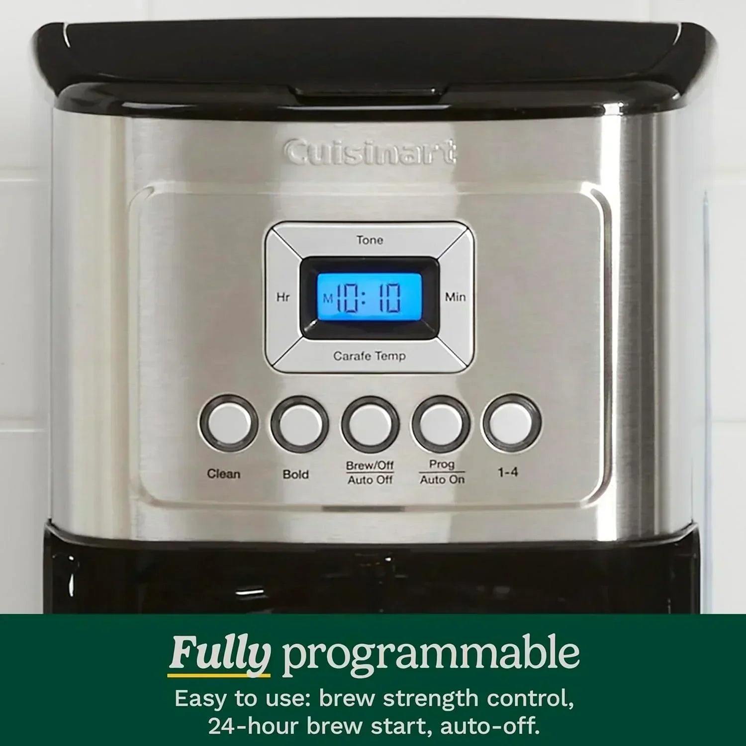 Cuisinart DCC-3200P1 Coffee Maker Fully Automatic with Brew Strength Control