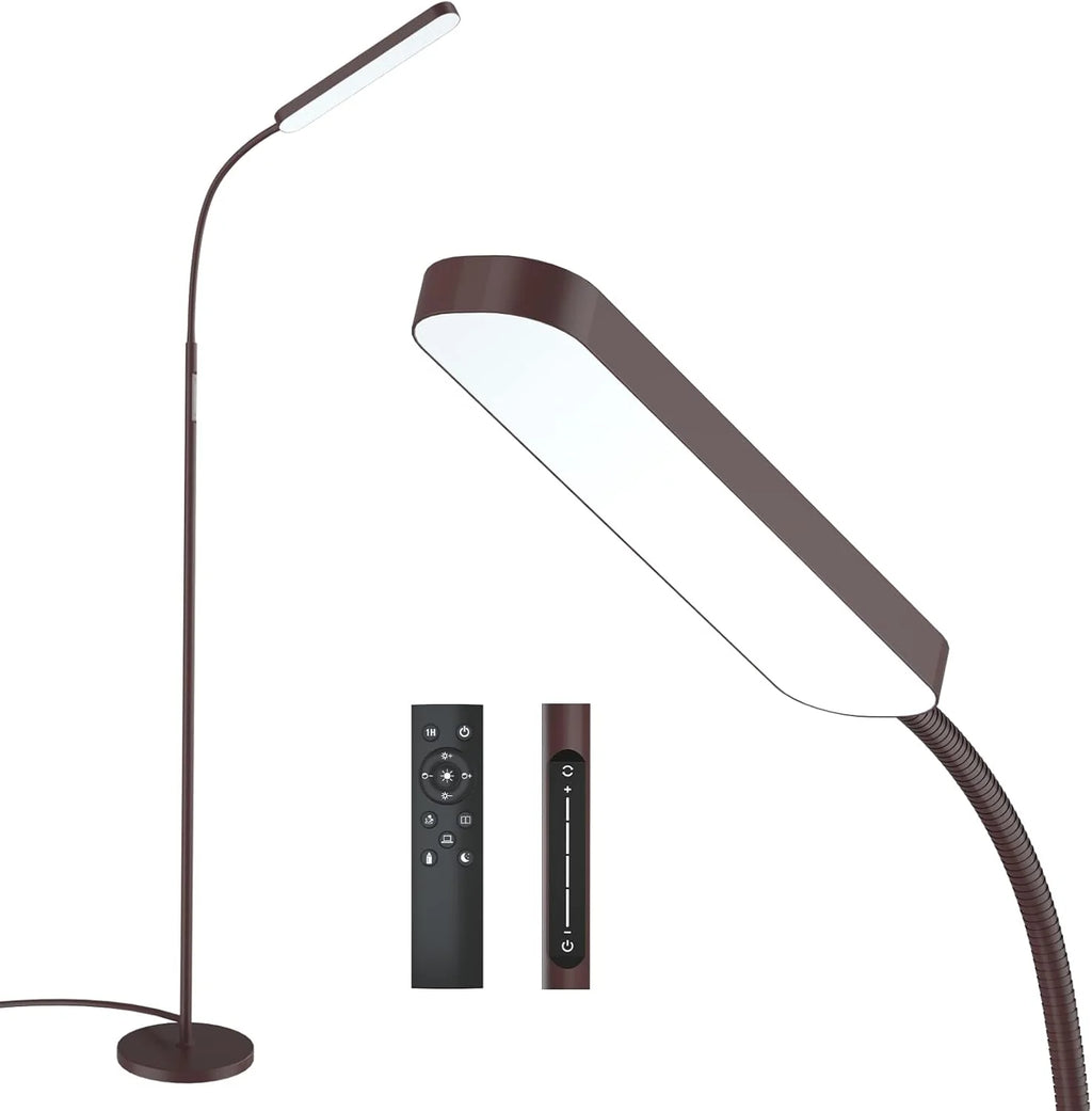 Dimmable LED Floor Lamp with Adjustable Color Temperature and Remote Control