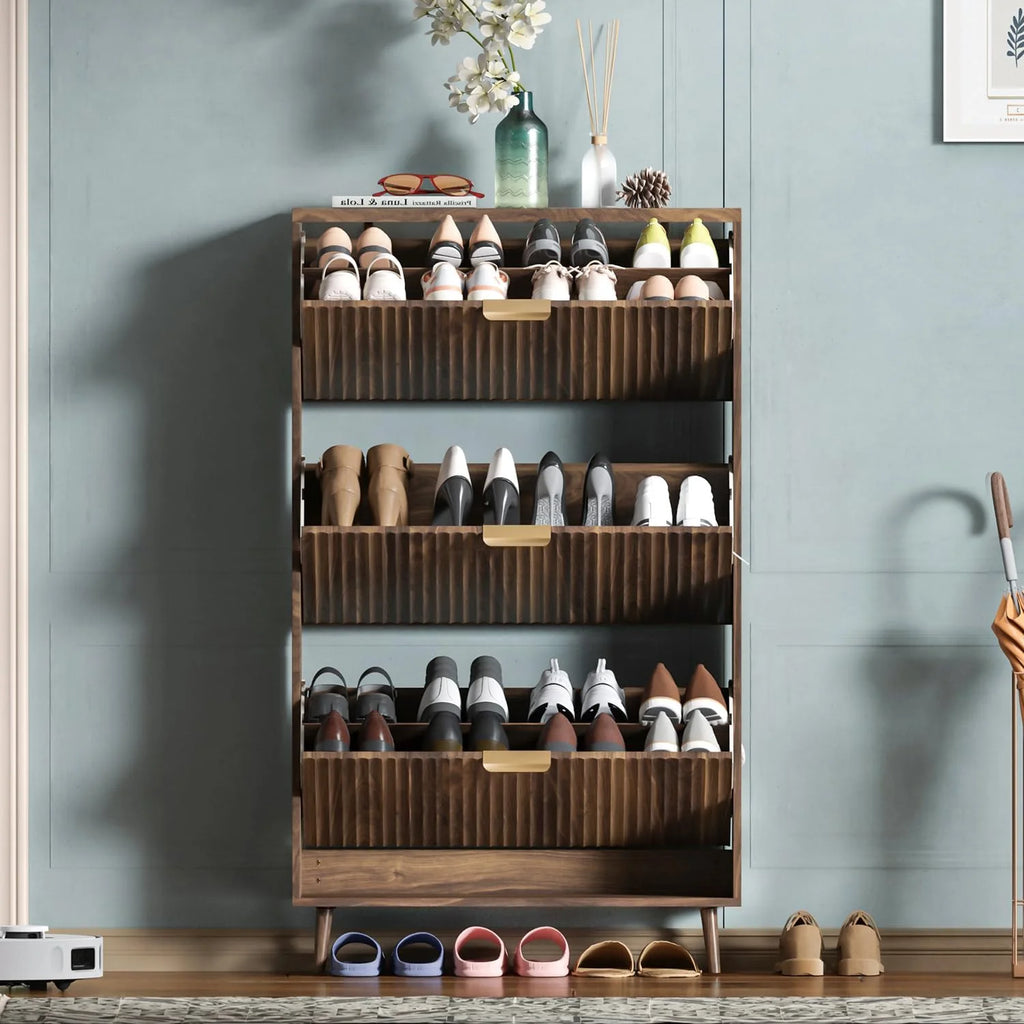 Shoe cabinet storage, modern independent storage cabinet entrance narrow shoe rack cabinet