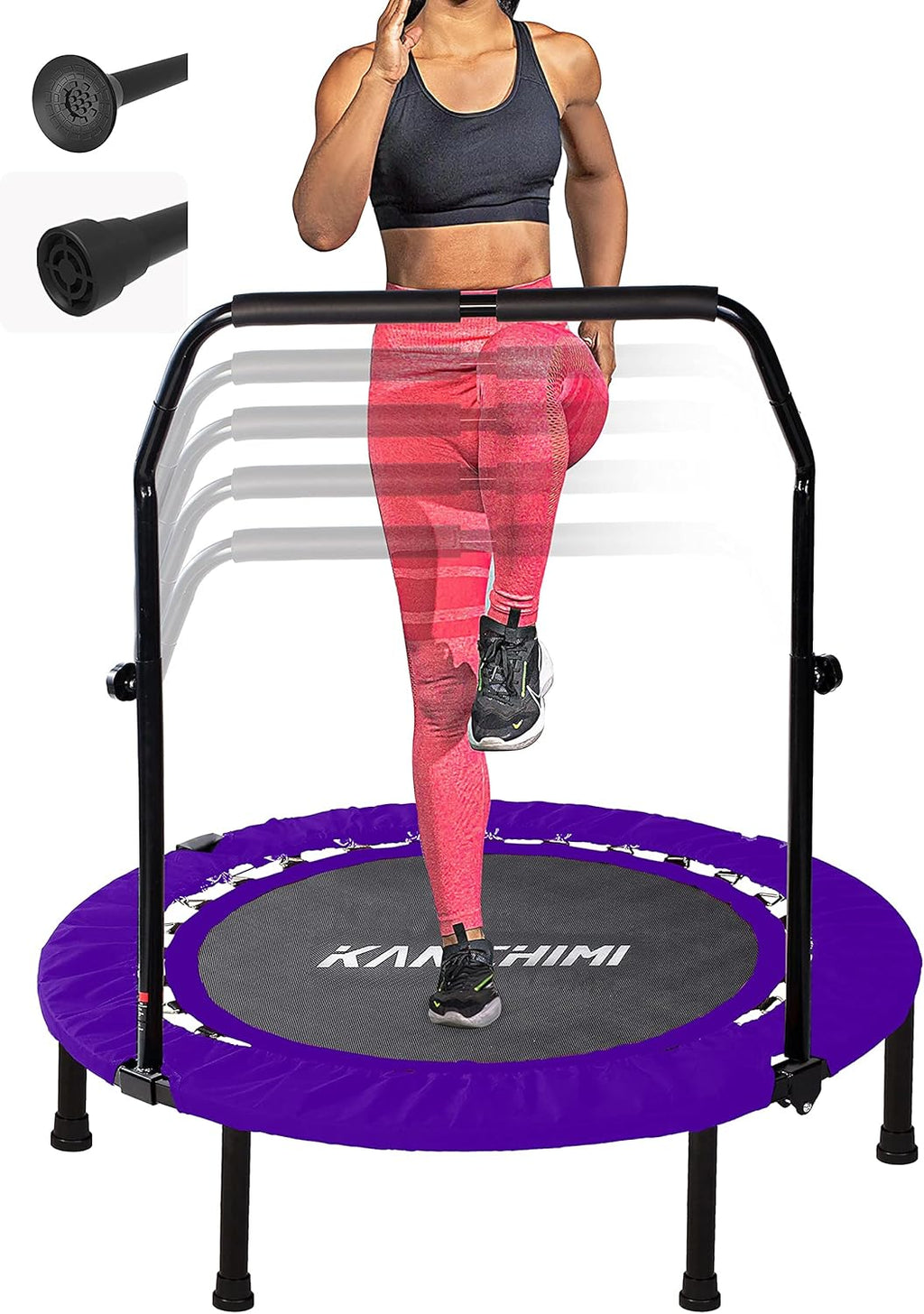 Kanchimi 40 48 Folding Mini Fitness Indoor Exercise Workout Rebounder Trampoline