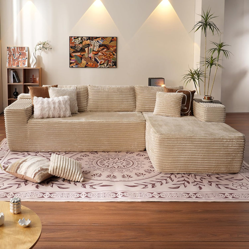Ovios 104 Cloud Section Sofa L-shaped lounge chair, modern modular sofa