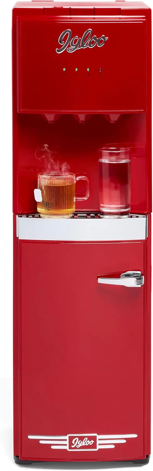 Igloo Bottom Loading Water Cooler Hot Cold Room Temperature Dispenser Holds 5 Gallon Jugs