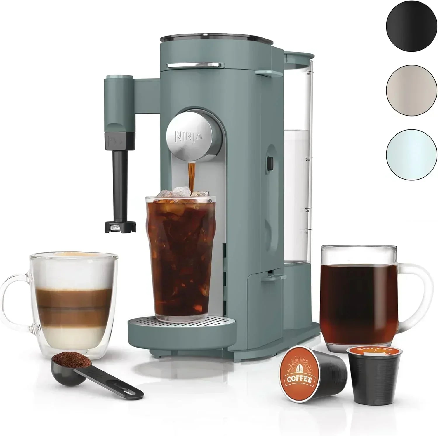 Ninja Single Serve Coffee Maker 56 oz Reservoir Stone