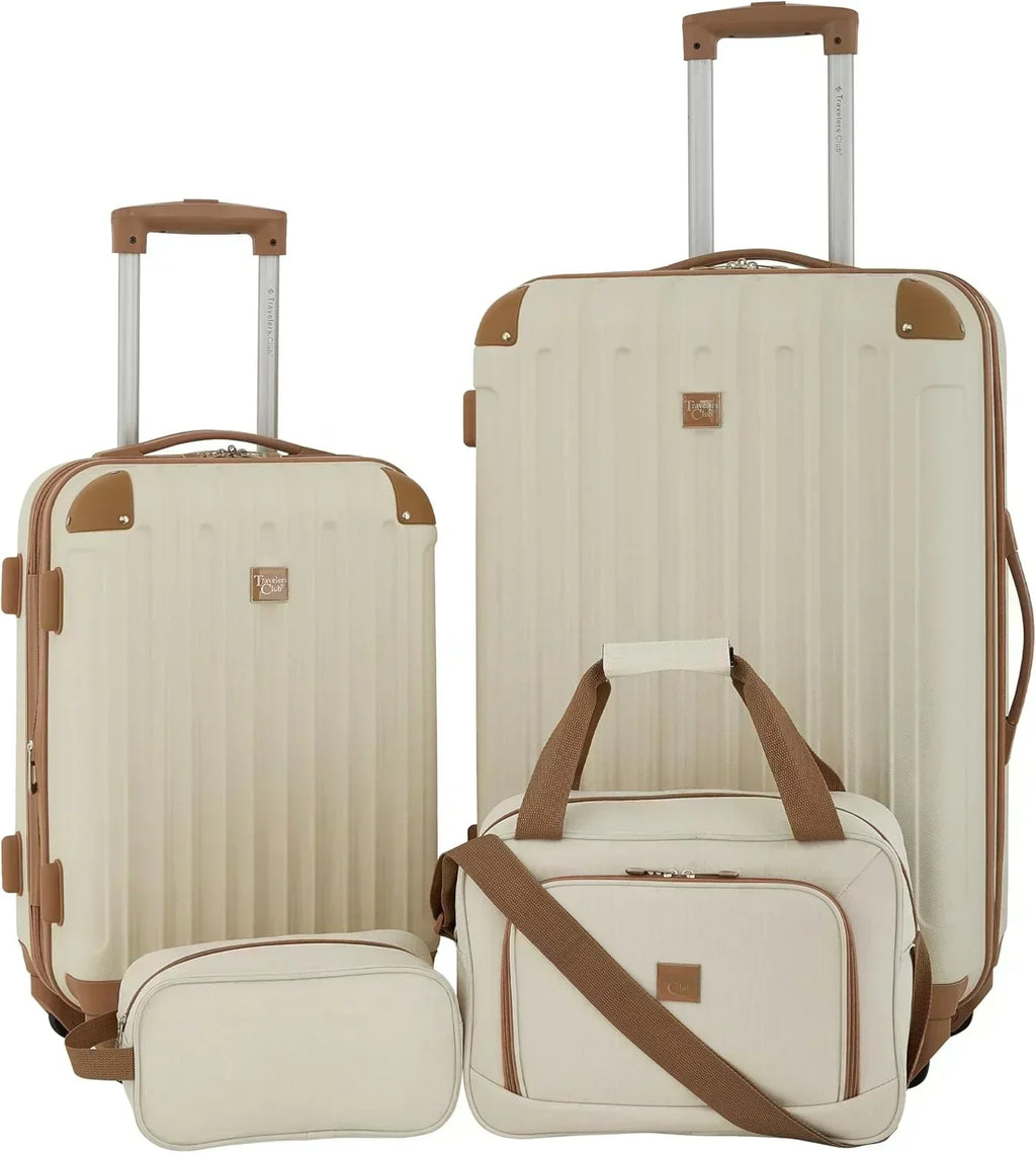 Hardside Travel Luggage Lilac Set of 4