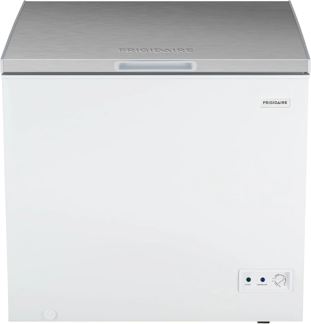 FRIGIDAIRE Chest Deep Freezer, 7 Cu. Ft, Black Adjustable Thermostat