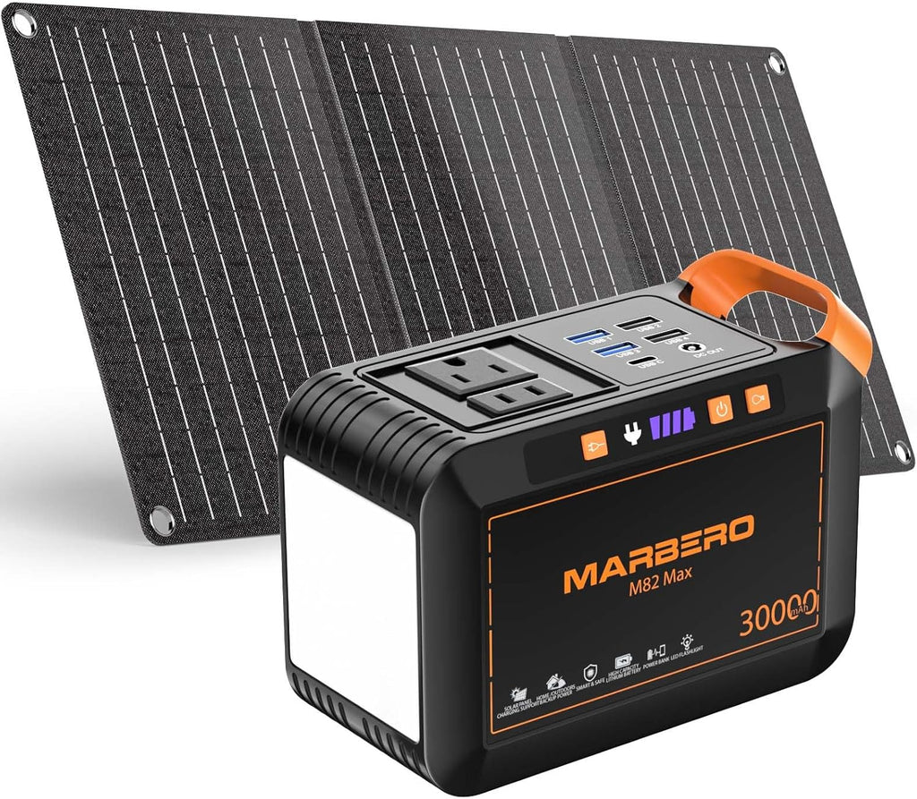 Portable Power Station 88Wh Camping Lithium Battery Solar Generator Fast Charging Power Bank