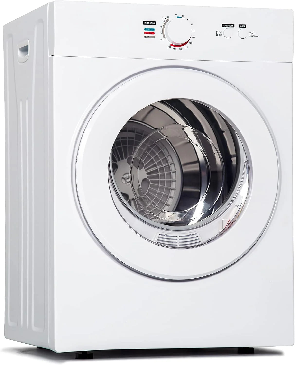 Euhomy Dryer, 3.5 Cu. Ft. 1500W Clothes Dryer, Stainless Steel Tumble Dryer