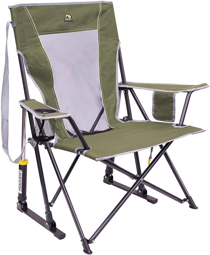 GCI Outdoor Sunshade Rocker Outdoor Rocking Chair with Canopy