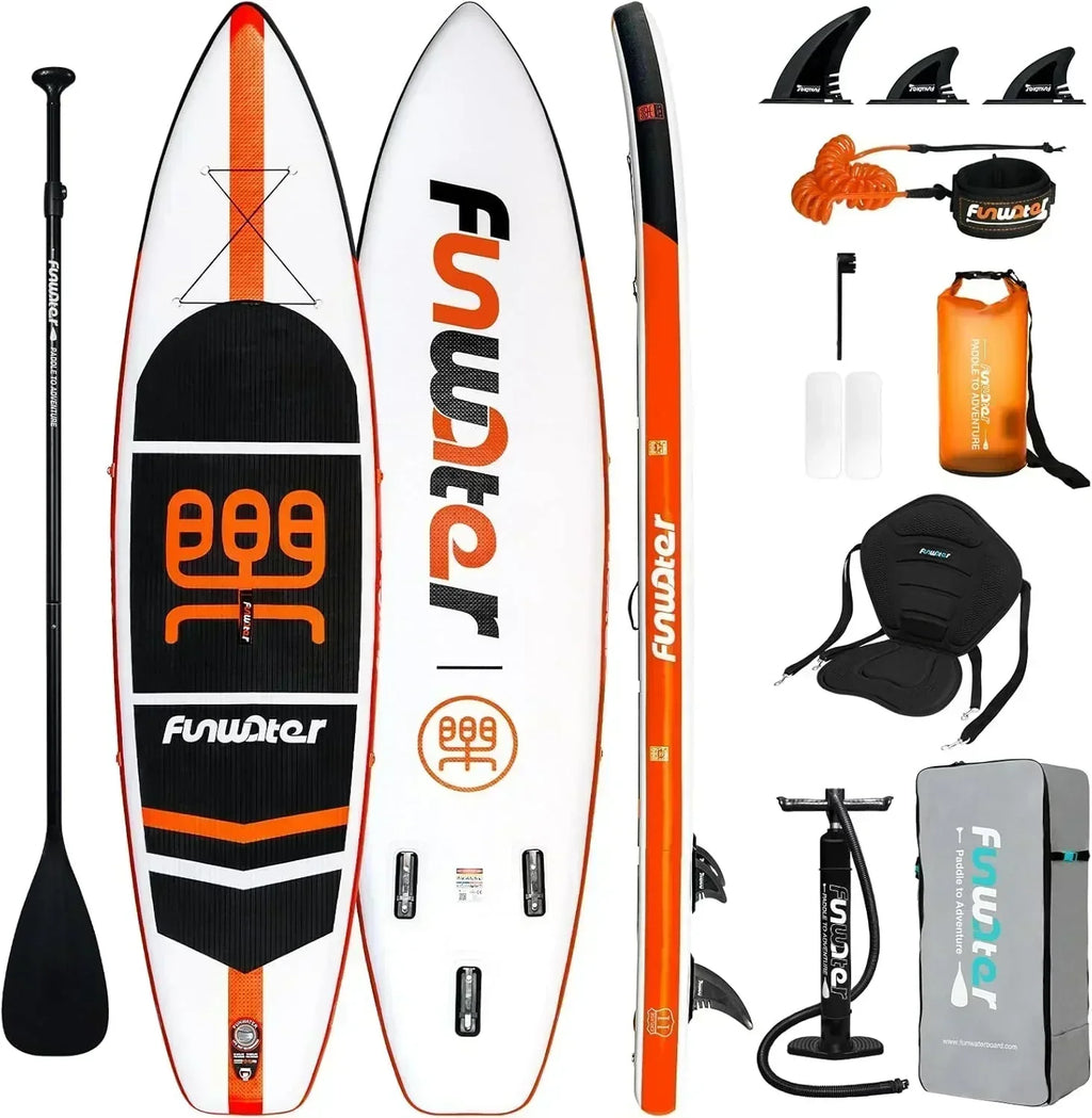 FunWater Inflatable Stand Up Paddle Board Premium SUP Paddle Accessories EVA Deck
