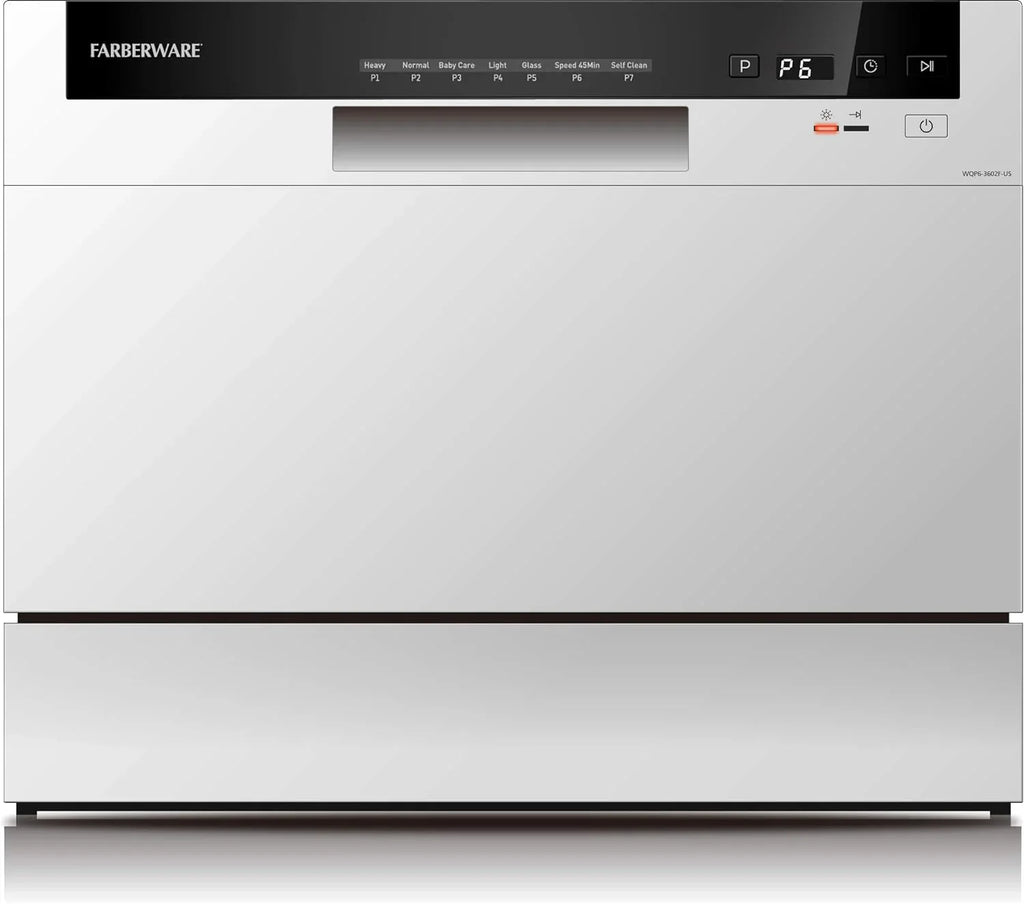 Farberware Compact 6-Station Dishwasher Portable Mini Countertop Dishwasher