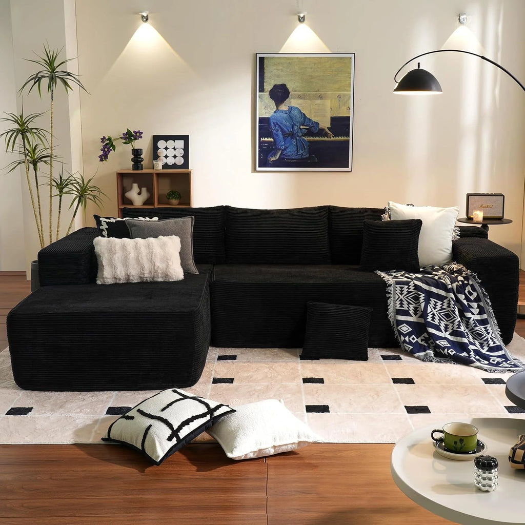 Ovios 104 Cloud Section Sofa L-shaped lounge chair, modern modular sofa