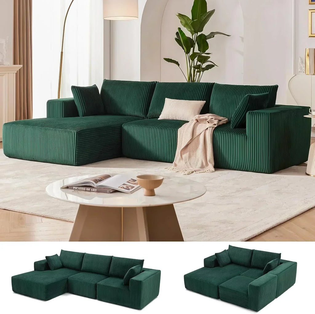 108 inch sectional sofa cloud sectional sofa with deep seat modern sectional L shaped sofa