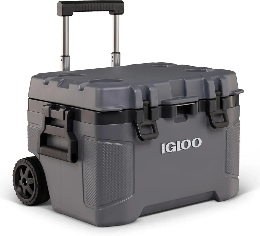 Igloo 52Qt Wheeled Cooler Insulated Hard Shell Ice Chest