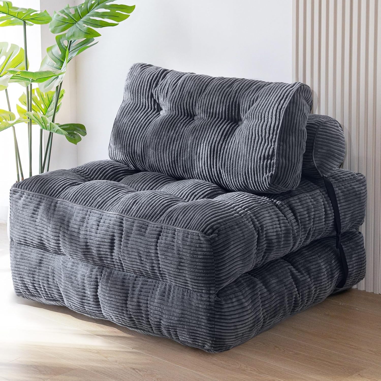 MAXYOYO Folding Sofa Bed Convertible Sleeper Chair with Pillow Foldable Mattress