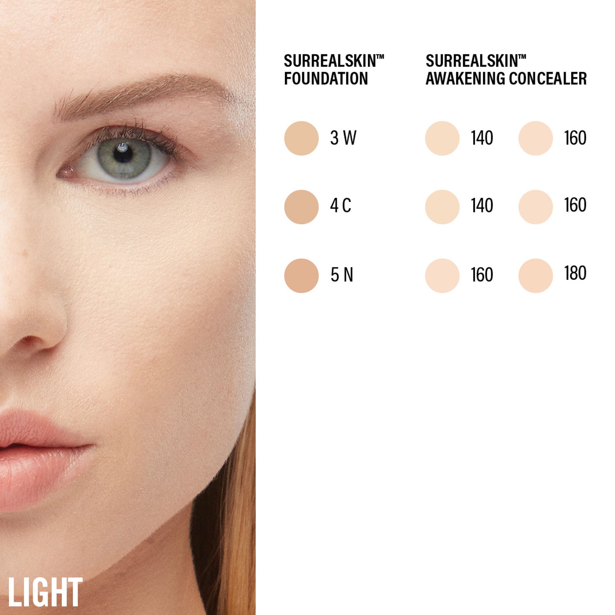 SURREALSKIN AWAKENING CONCEALER – SurrealSkin Awakening Concealer – 160 (Light Cool)