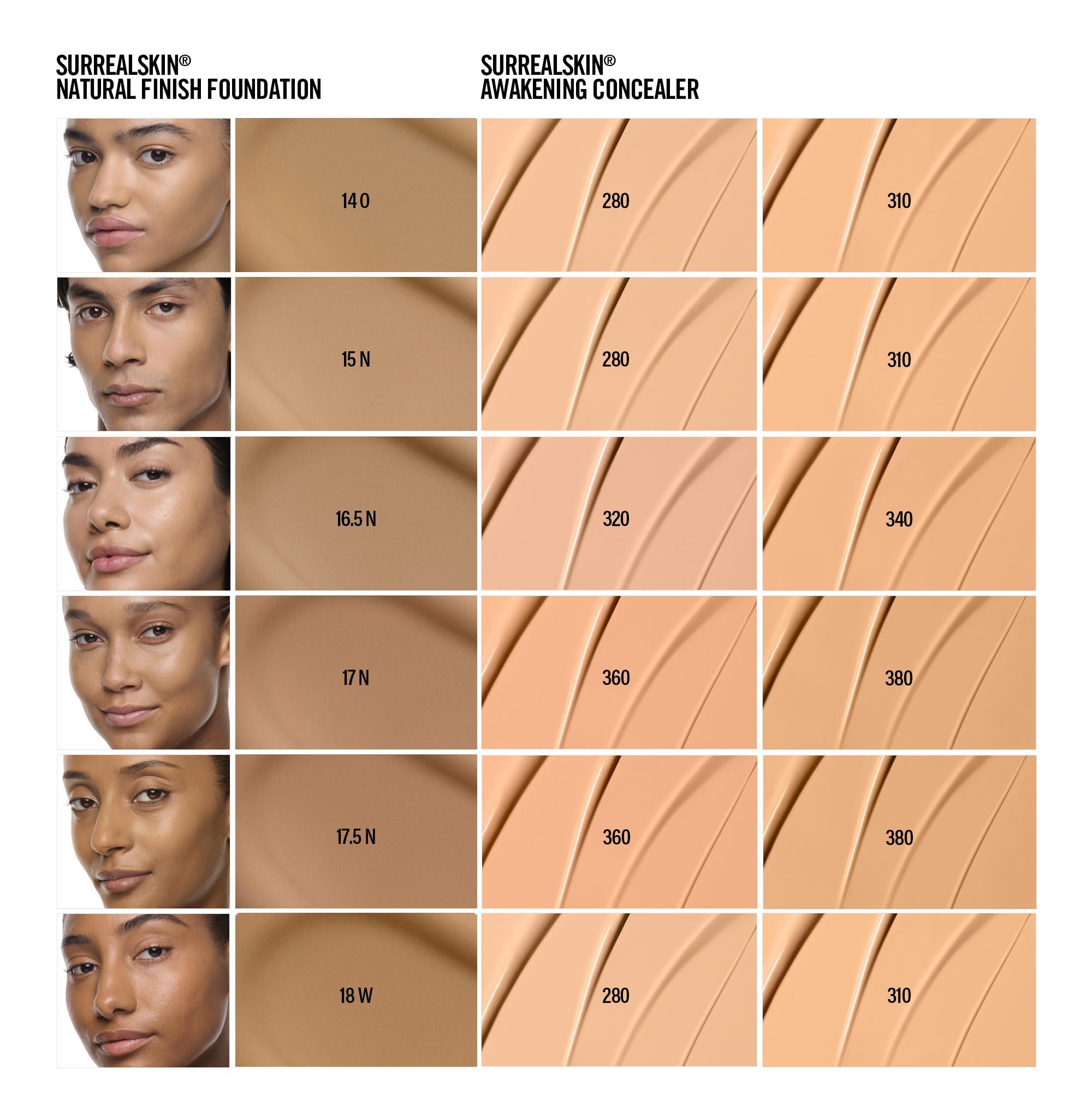 SURREALSKIN NATURAL FINISH FOUNDATION – SurrealSkin Natural Finish Foundation – 17 N