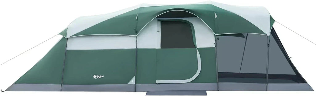 PORTAL 6/8/10 Person Family Camping Tent with Screen Room Water Resistant Big Tunnel Tent