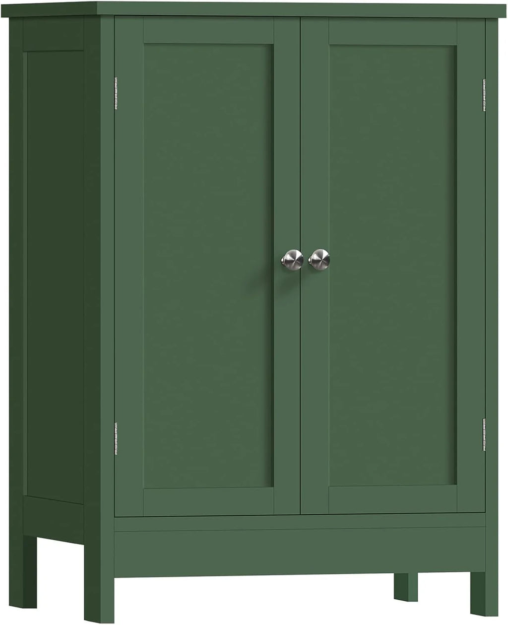 Iwell Storage Cabinet with 2 Drawers & Adjustable Shelves, Cupboard, Floor Cabinet