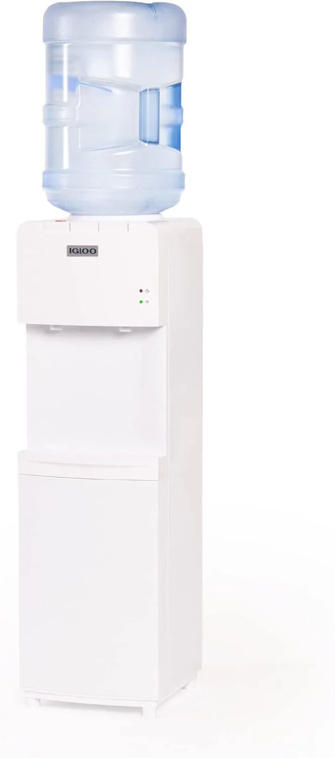 Igloo Bottom Loading Water Cooler Hot Cold Room Temperature Dispenser Holds 5 Gallon Jugs