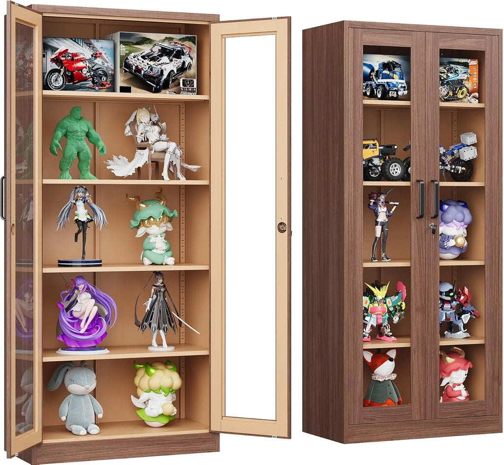 SISESOL Wide & Deep Metal Storage Cabinet with 2 Doors and 6 Shelves,72x36x18