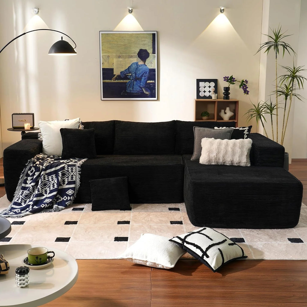 Ovios 104 Cloud Section Sofa L-shaped lounge chair, modern modular sofa