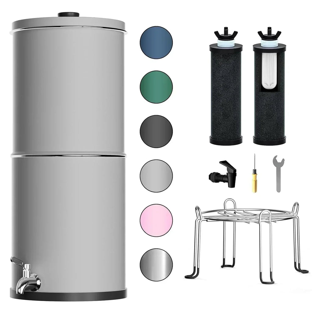 Purewell three-stage 0.01��m ultrafiltration gravity water filtration system 304
