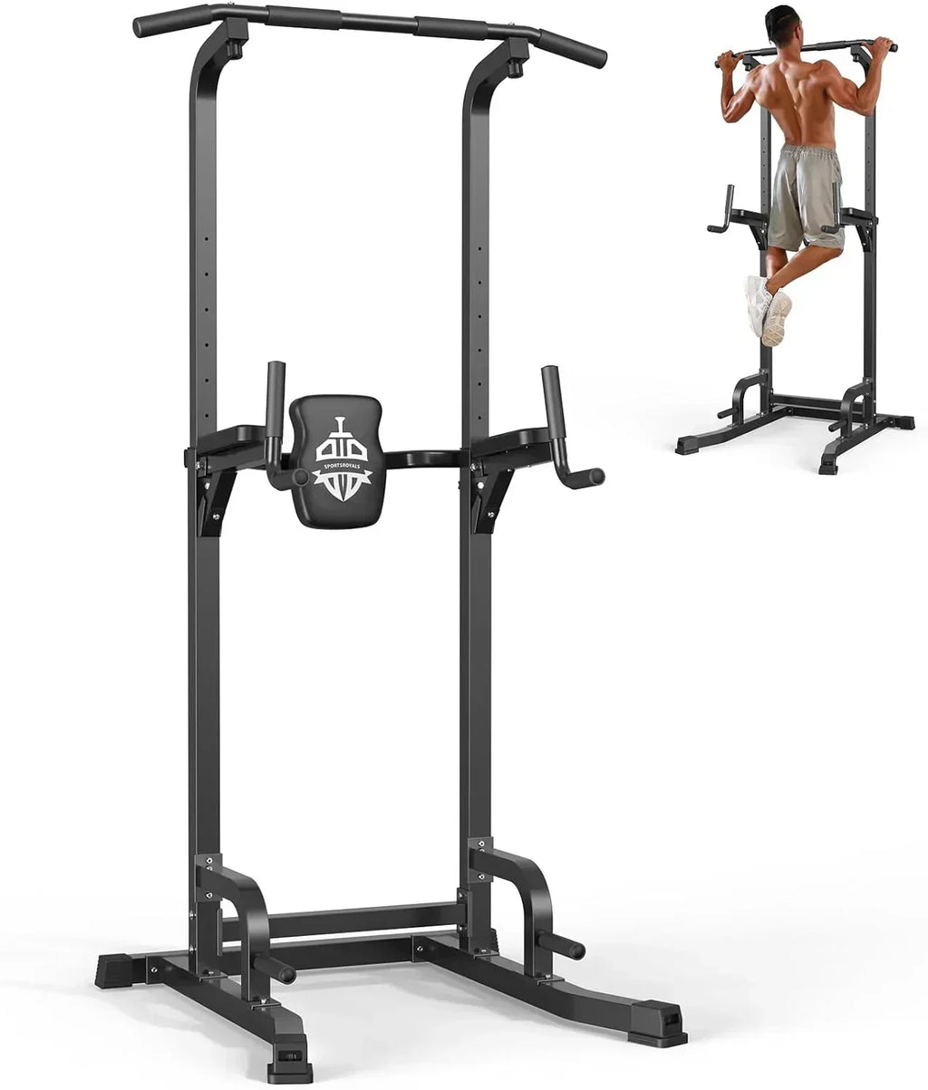 Sportsroyals Power Tower Pull Up Bar Station 450 lbs stable suspended immersion tilt station