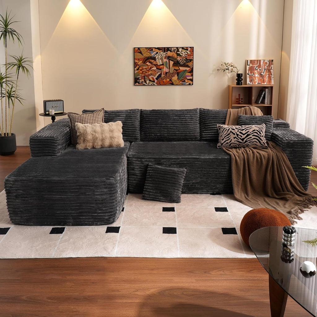 Ovios 104 Cloud Section Sofa L-shaped lounge chair, modern modular sofa