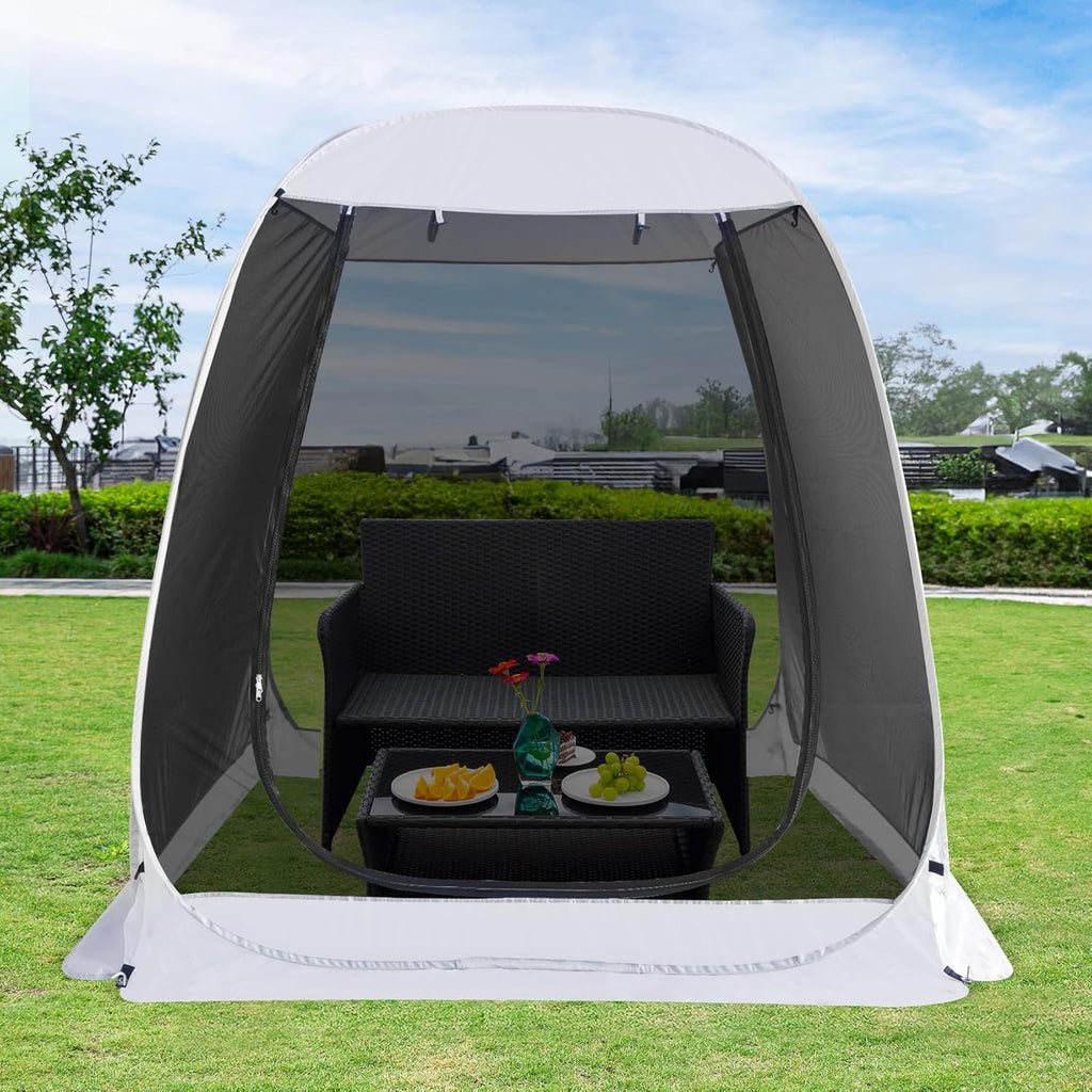Screen gazebo, sleeps 6-10-15 people Igloo-style canopy tent with mosquito net on the sides Perfect for garden, patio, backyard