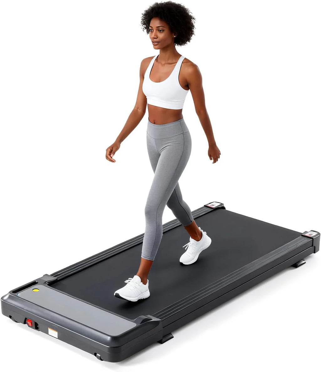 Sweetcrispy Compact Treadmill for Small Spaces Quiet Under Desk Walking Pad Slim
